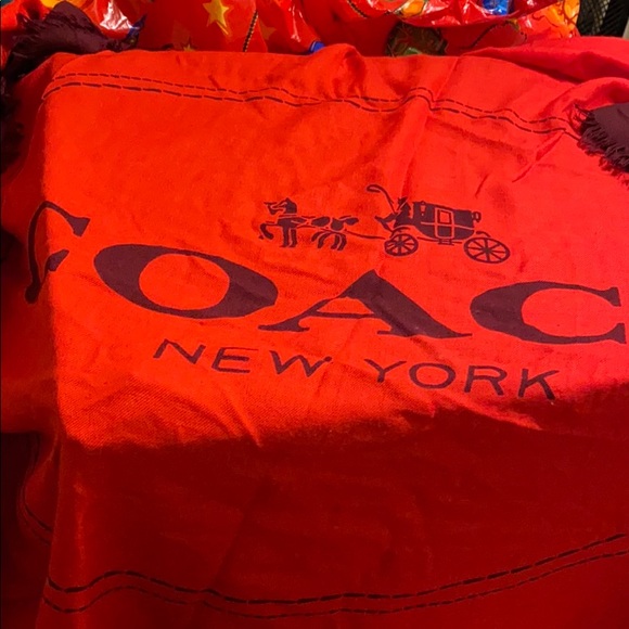 Coach Logo 100% Wool Large Squire Scarf - Picture 2 of 3